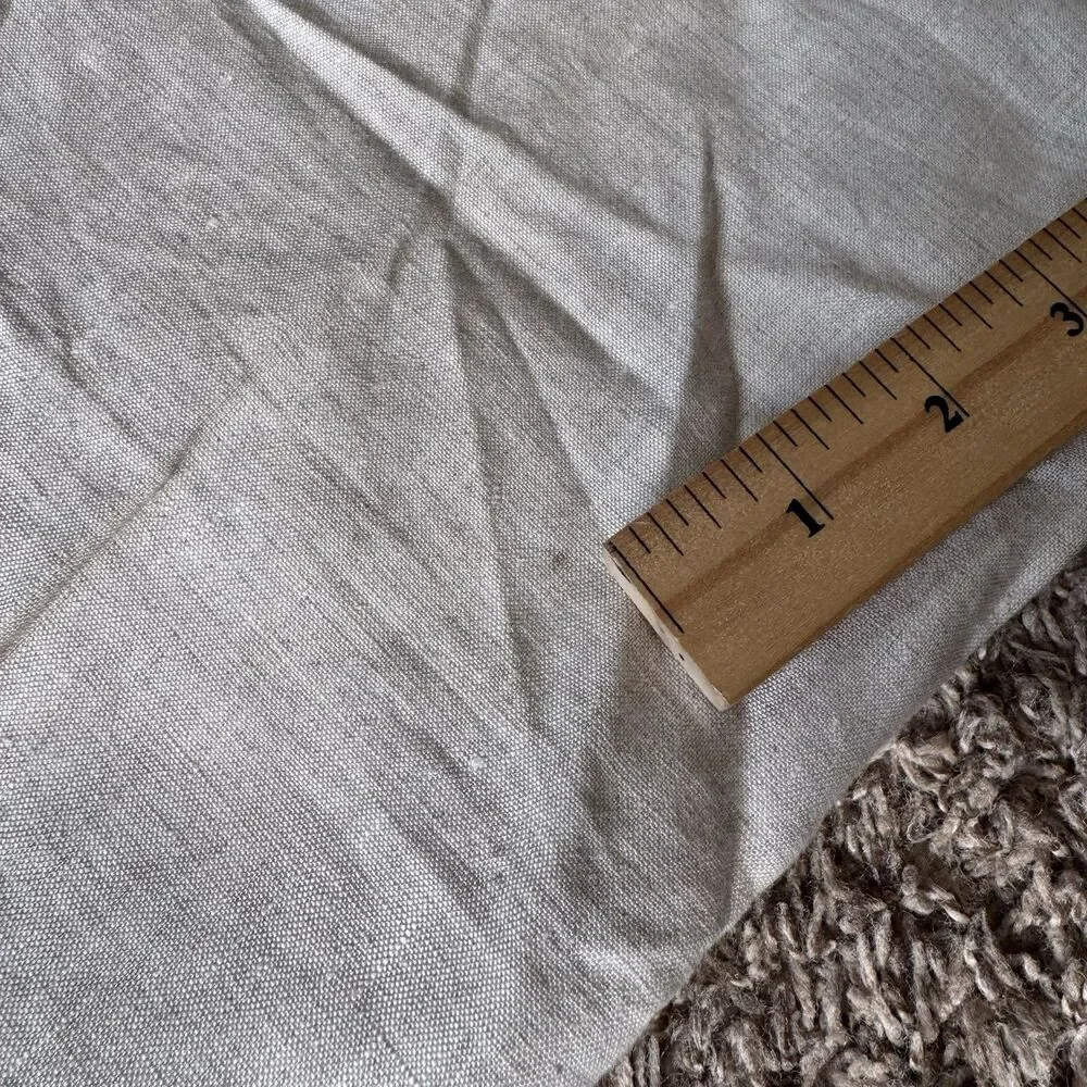 Nordstrom Pants Mens 35R Beige Flat Front Dress Trousers Ormezzano Italian Linen